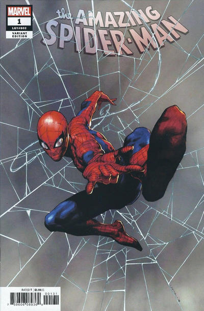 Cover for Amazing Spider-Man (Marvel, 2018 series) #1 (802) [Variant Edition - ComicXposure Exclusive - Clayton Crain Cover]