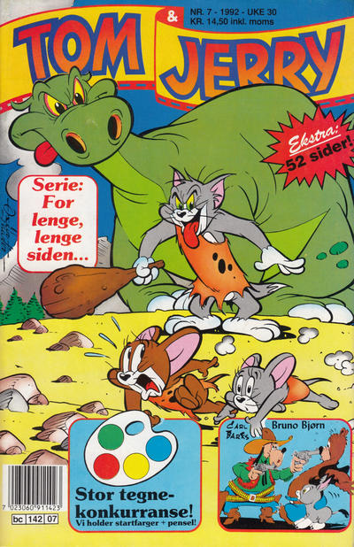 Cover for Tom & Jerry (Semic, 1979 series) #7/1992