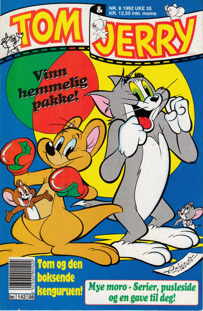 Cover for Tom & Jerry (Semic, 1979 series) #8/1992