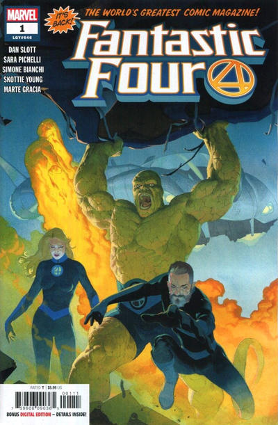 Cover for Fantastic Four (Marvel, 2018 series) #1 (646) [Esad Ribić]