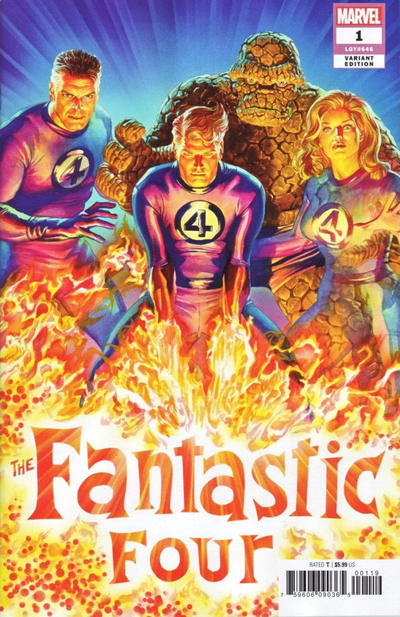 Cover for Fantastic Four (Marvel, 2018 series) #1 [Alex Ross]