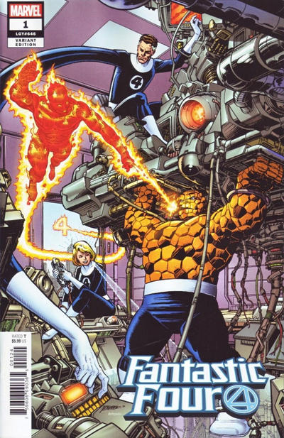 Cover for Fantastic Four (Marvel, 2018 series) #1 [George Perez Remastered Color]
