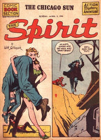 Cover for The Spirit (Register and Tribune Syndicate, 1940 series) #4/1/1945 [Chicago Sun Edition]