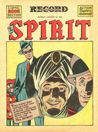 Cover for The Spirit (Register and Tribune Syndicate, 1940 series) #8/12/1945 [Philadelphia Record Edition]