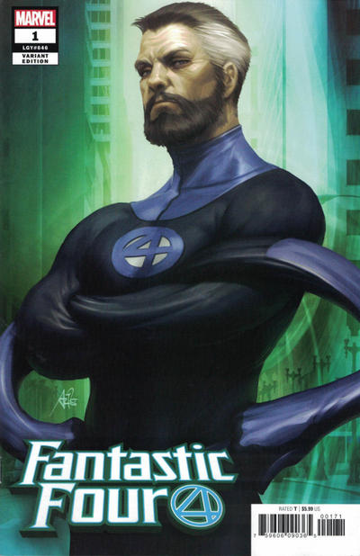 Cover for Fantastic Four (Marvel, 2018 series) #1 [Artgerm 'Mister Fantastic']