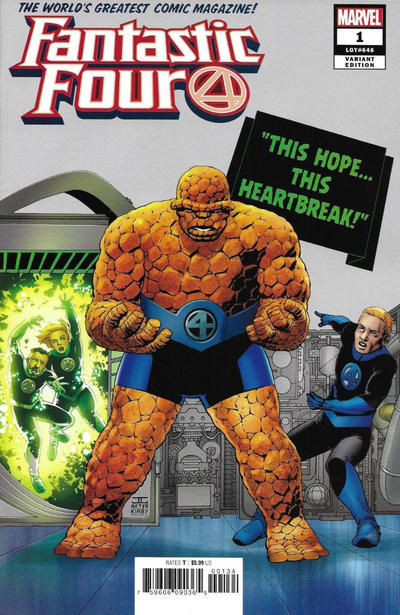 Cover for Fantastic Four (Marvel, 2018 series) #1 [John Cassaday]