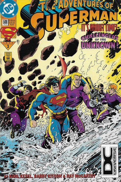 Cover for Adventures of Superman (DC, 1987 series) #508 [DC Universe Corner Box]