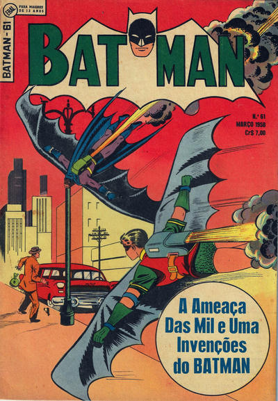 Cover for Batman (1ª Série) (Editora Brasil-América [EBAL], 1953 series) #61
