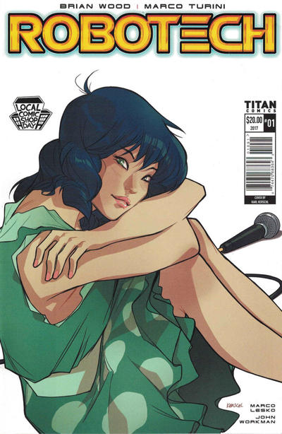 Cover for Robotech (Titan, 2017 series) #1 [Local Comic Shop Day 2017 - Karl Kerschl]