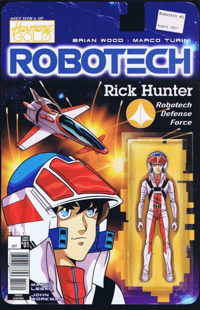 Cover for Robotech (Titan, 2017 series) #1 [2017 SDCC Comic Con Exclusive - Blair Shedd 'Action Figure']