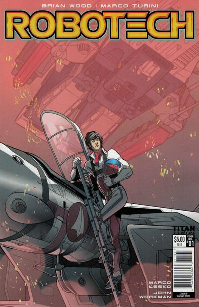 Cover for Robotech (Titan, 2017 series) #1 [2017 SDCC Comic Con Exclusive - Rachael Stott]