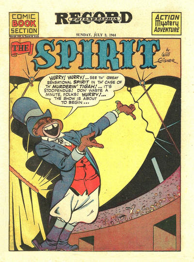 Cover for The Spirit (Register and Tribune Syndicate, 1940 series) #7/2/1944 [Philadelphia Record Edition]