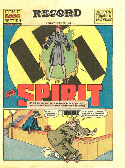 Cover for The Spirit (Register and Tribune Syndicate, 1940 series) #7/23/1944 [Philadelphia Record Edition]