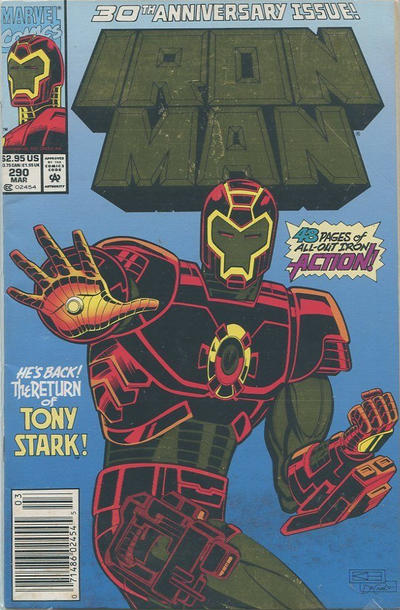 Cover for Iron Man (Marvel, 1968 series) #290 [Newsstand]