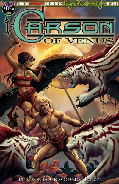 Cover for Edgar Rice Burroughs' Carson of Venus: Fear on Four Worlds (American Mythology Productions, 2018 series) #1 [Main Cover]