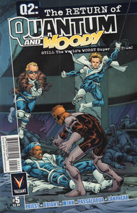 Cover Thumbnail for Q2: The Return of Quantum and Woody (Valiant Entertainment, 2014 series) #5 [Cover A - M. D. Bright]