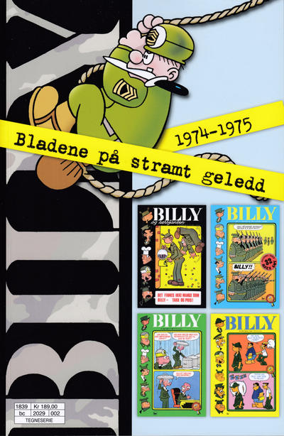 Cover for Billy kronologisk (Hjemmet / Egmont, 2018 series) #[2] - 1974 - 1975