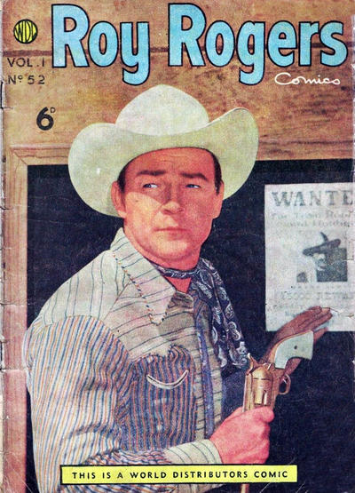 Cover for Roy Rogers Comics (World Distributors, 1951 series) #52