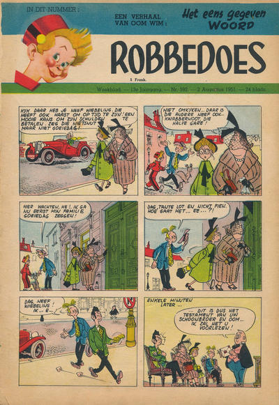 Cover for Robbedoes (Dupuis, 1938 series) #592