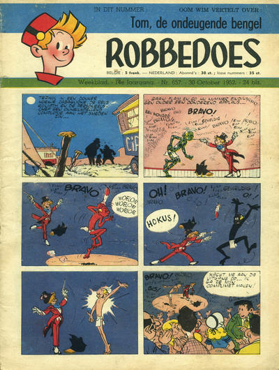 Cover for Robbedoes (Dupuis, 1938 series) #657