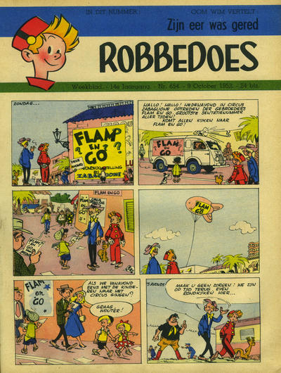 Cover for Robbedoes (Dupuis, 1938 series) #654