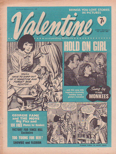 Cover for Valentine (IPC, 1957 series) #3 June 1967