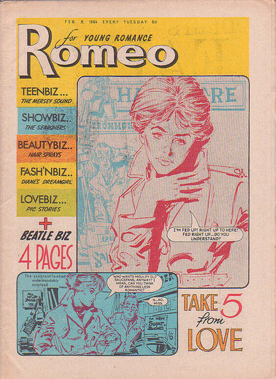 Cover for Romeo (D.C. Thomson, 1957 series) #8 February 1964