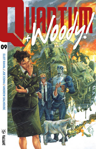 Cover for Quantum and Woody! (Valiant Entertainment, 2017 series) #9 [Cover A - Tom Fowler]