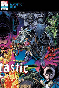 Cover Thumbnail for Fantastic Four (Marvel, 2018 series) #1 [Arthur Adams Wraparound Connecting]