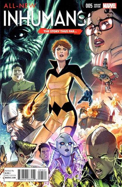Cover for All-New Inhumans (Marvel, 2016 series) #5 [Stefano Caselli 'The Story Thus Far...']