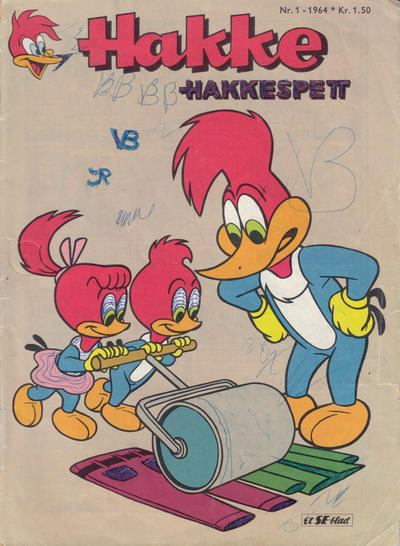 Cover for Hakke Hakkespett (Serieforlaget / Se-Bladene / Stabenfeldt, 1963 series) #1/1964