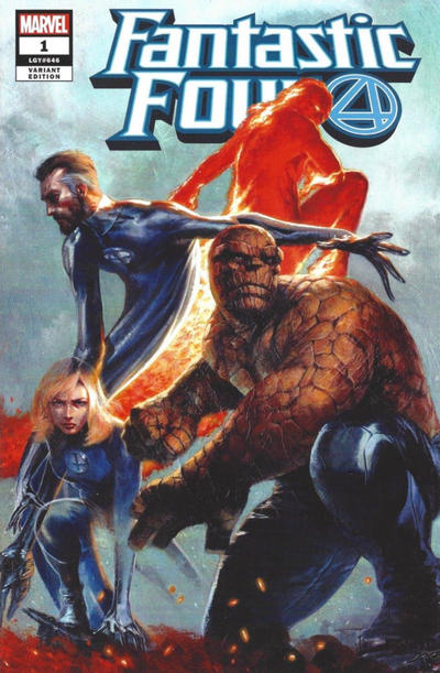 Cover for Fantastic Four (Marvel, 2018 series) #1 [Frankie's Comics Exclusive - Gabriele Dell'Otto]