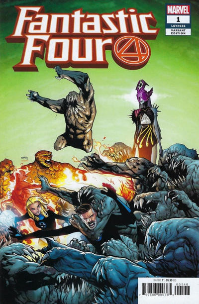 Cover for Fantastic Four (Marvel, 2018 series) #1 [Humberto Ramos]