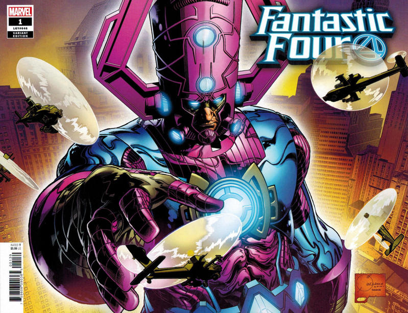Cover for Fantastic Four (Marvel, 2018 series) #1 [Joe Quesada 'Hidden Gem' Wraparound]