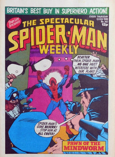 Cover for The Spectacular Spider-Man Weekly (Marvel UK, 1979 series) #362