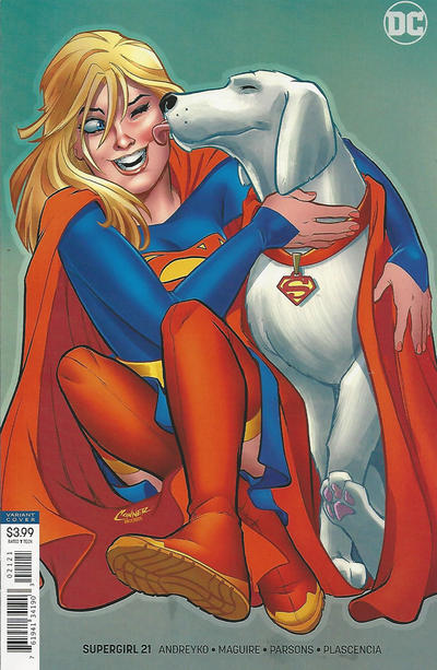 Cover for Supergirl (DC, 2016 series) #21 [Amanda Conner Cover]