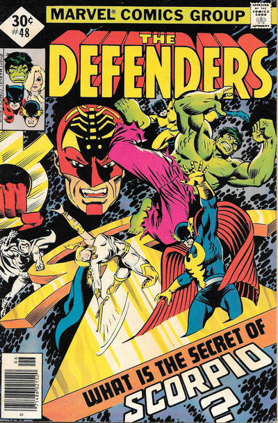 Cover for The Defenders (Marvel, 1972 series) #48 [Whitman]