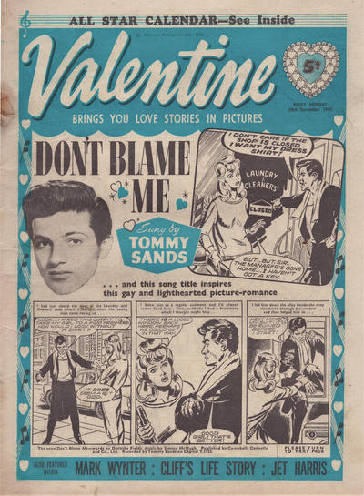 Cover for Valentine (IPC, 1957 series) #10 December 1960