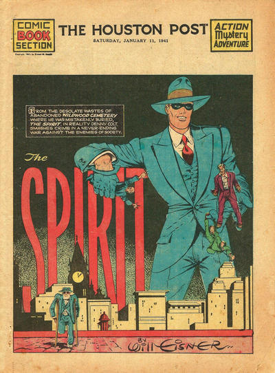 Cover for The Spirit (Register and Tribune Syndicate, 1940 series) #1/12/1941 [Houston Post Edition]