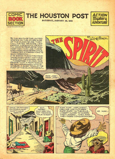 Cover for The Spirit (Register and Tribune Syndicate, 1940 series) #1/26/1941 [Houston Post Edition]