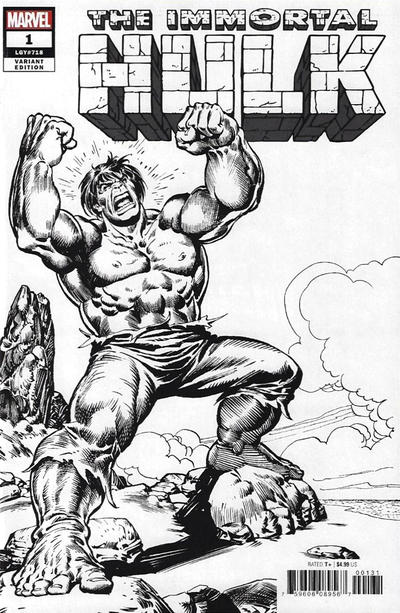 Cover for Immortal Hulk (Marvel, 2018 series) #1 [Sal Buscema Remastered Sketch]
