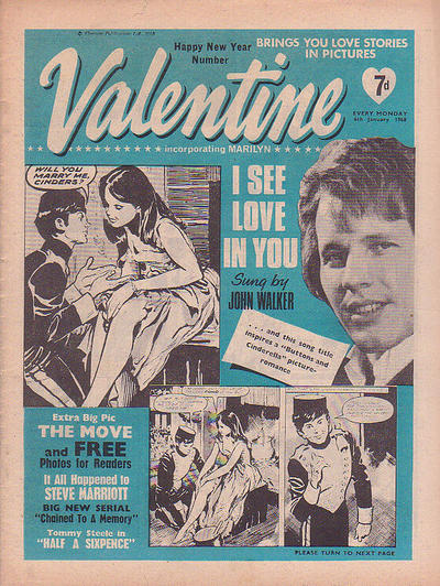 Cover for Valentine (IPC, 1957 series) #6 January 1968