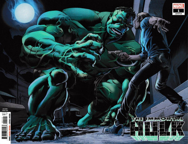 Cover for Immortal Hulk (Marvel, 2018 series) #1 [Second Printing - Joe Bennett Wraparound]