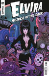 Cover for Elvira Mistress of the Dark (Dynamite Entertainment, 2018 series) #1 [Cover C Kyle Strahm]