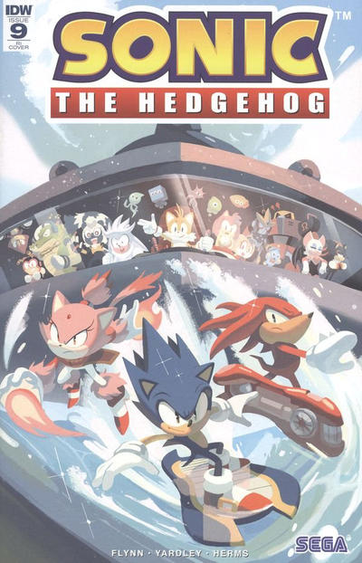 Cover for Sonic the Hedgehog (IDW, 2018 series) #9 [Fourdraine RI Variant]