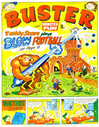 Cover for Buster (IPC, 1960 series) #5 November 1977 [886]