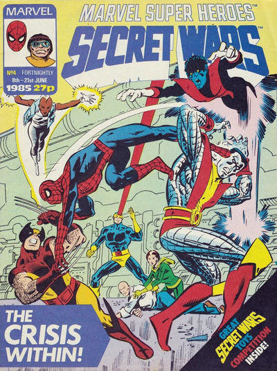 Cover for Secret Wars (Marvel UK, 1985 series) #4