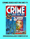 Cover for Gwandanaland Comics (Gwandanaland Comics, 2016 series) #144 - Crime Does Not Pay #67-71