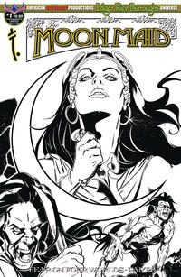 Cover for Edgar Rice Burroughs' The Moon Maid: Fear on Four Worlds (American Mythology Productions, 2018 series) #1 [Limited Edition Sketch Cover]