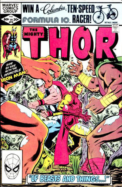 Cover for Thor (Marvel, 1966 series) #316 [Direct]